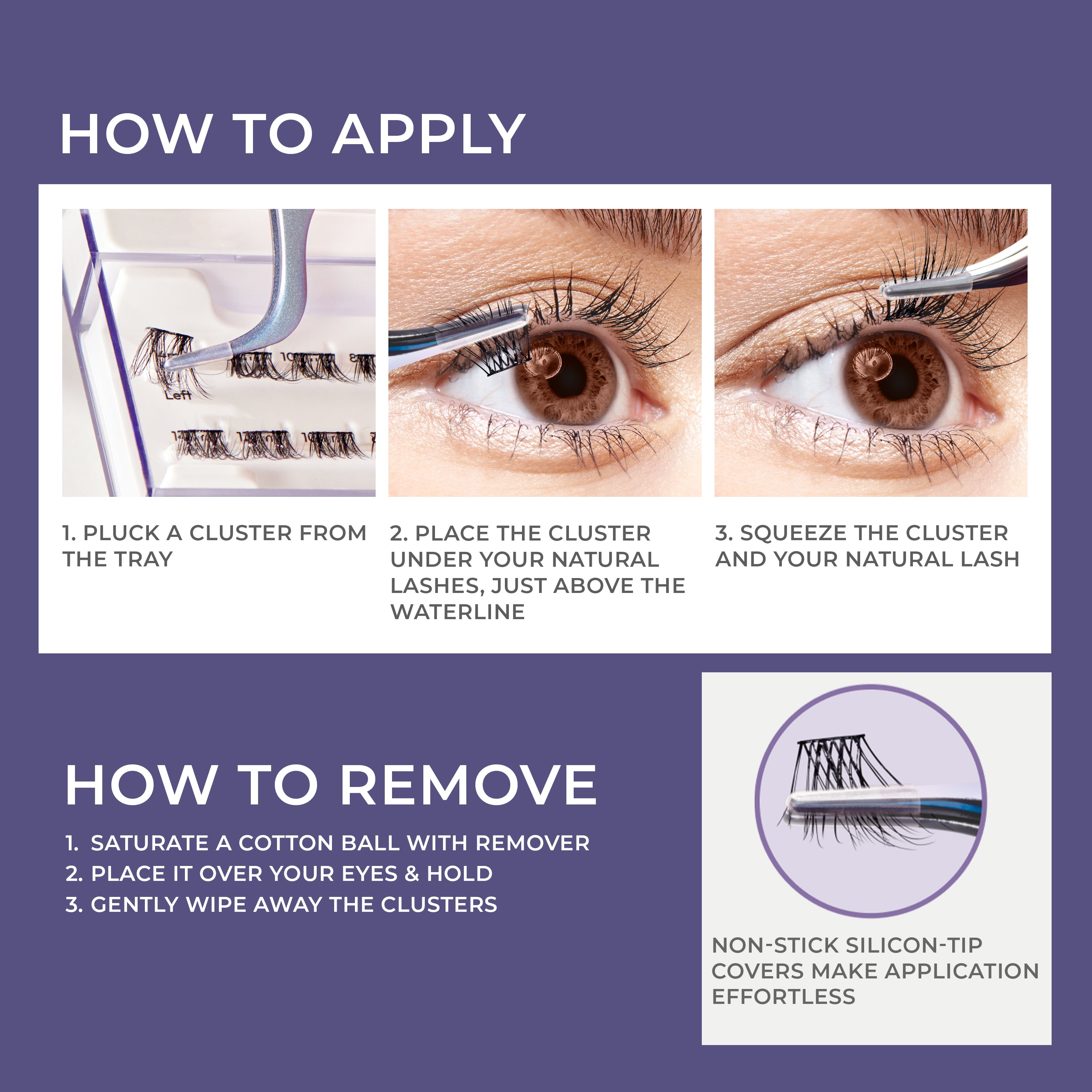 imPRESS Falsies Long Lasting Selbstklebende Wimpern – Demi Edgy