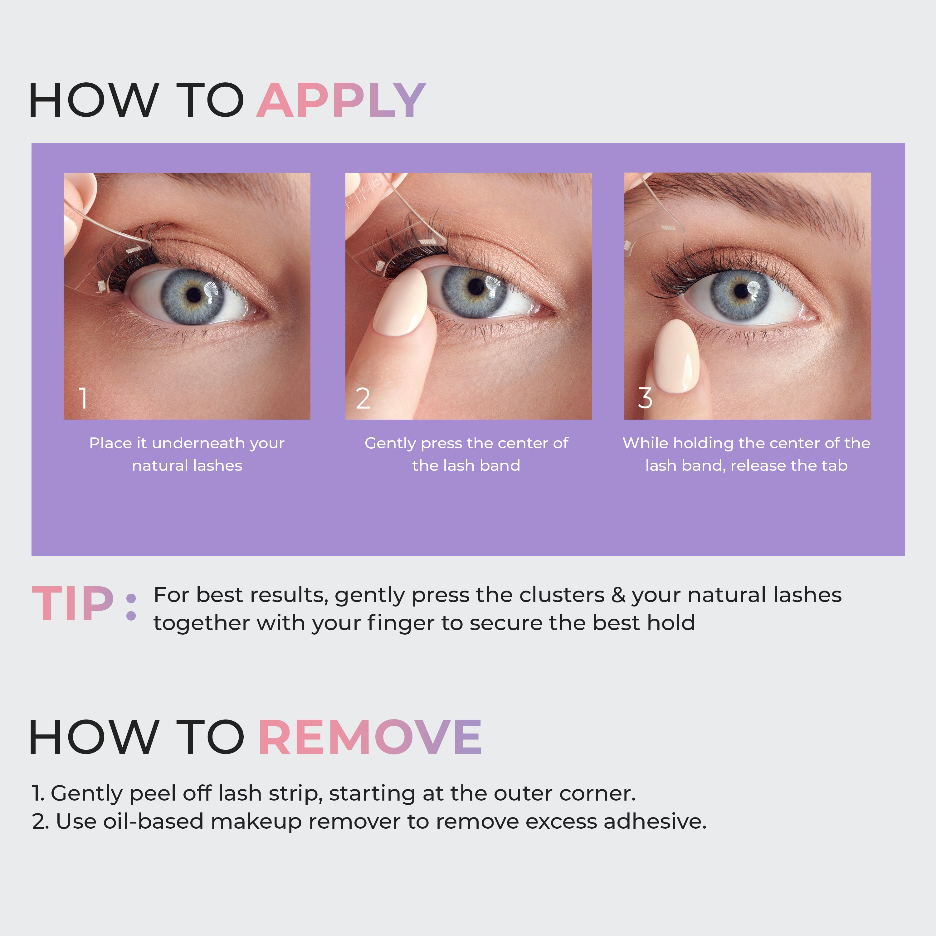 imPRESS Falsies Easy Tab Selbstklebende Wimpern – Authentic Natural