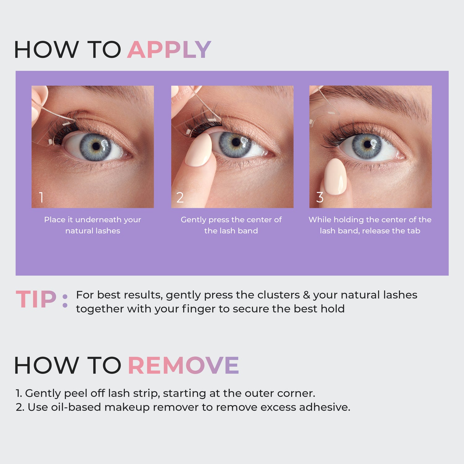 imPRESS Falsies Easy Tab Selbstklebende Wimpern – Authentic Natural