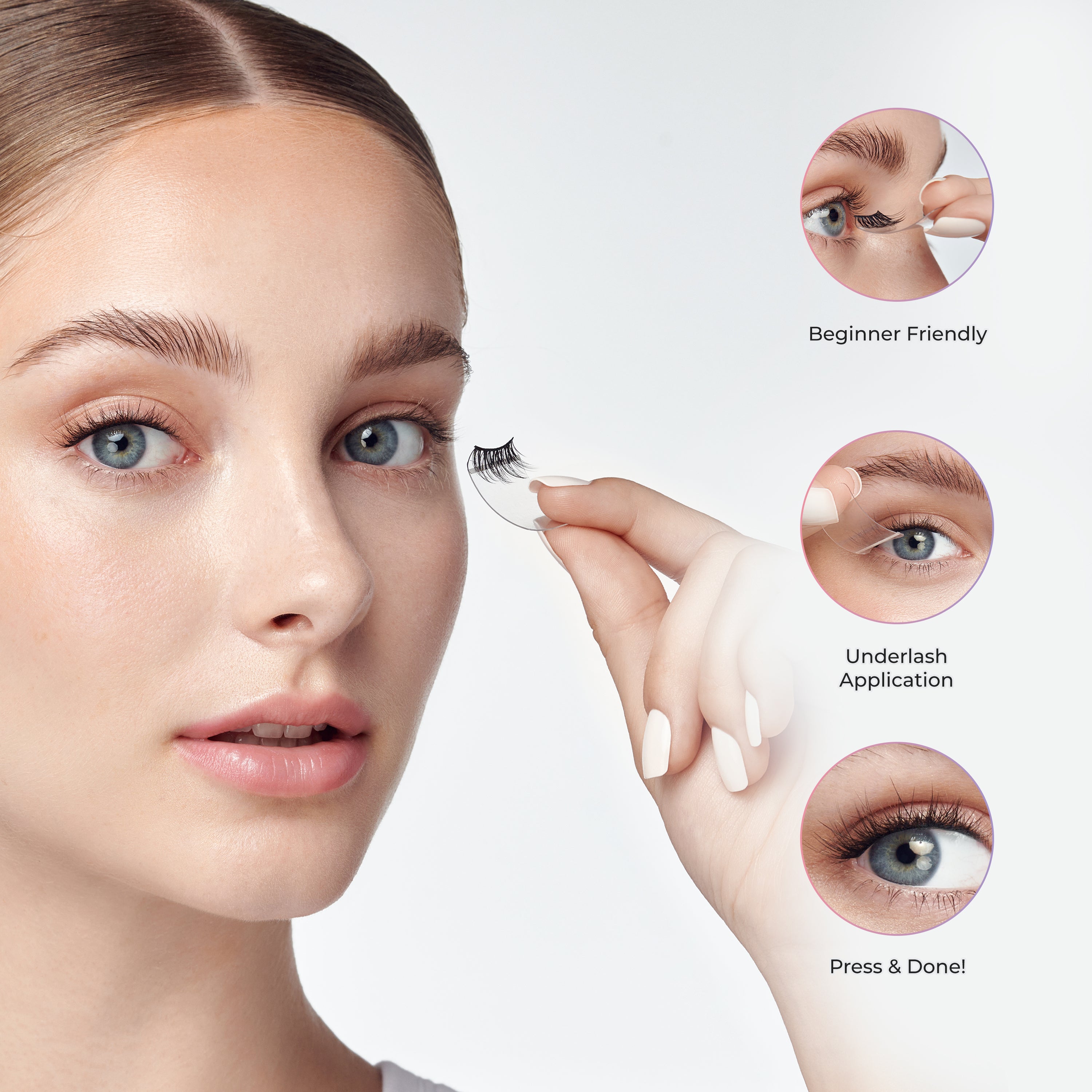 imPRESS Falsies Easy Tab Selbstklebende Wimpern – Authentic Natural