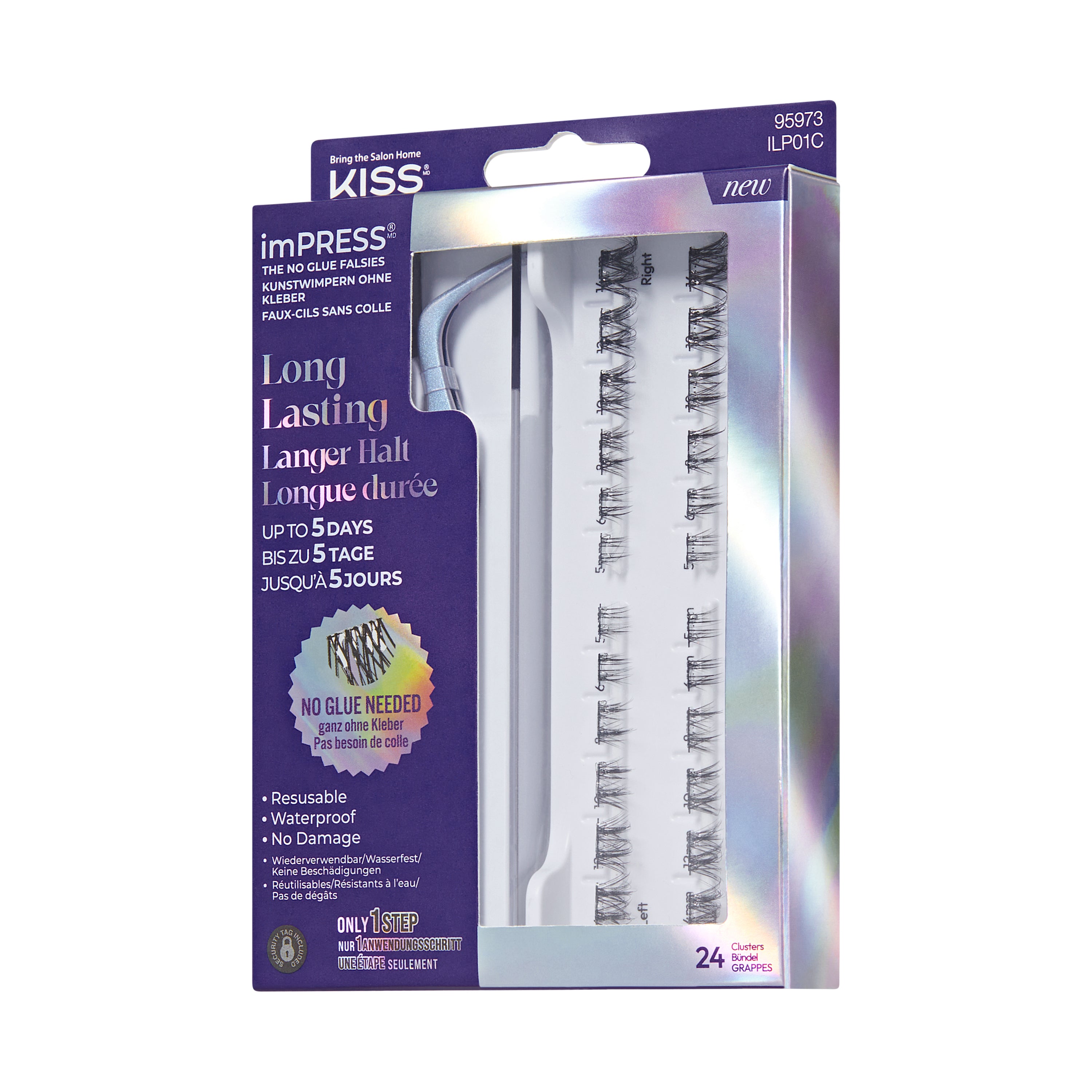 imPRESS Falsies Long Lasting Selbstklebende Wimpern – Demi Wispy
