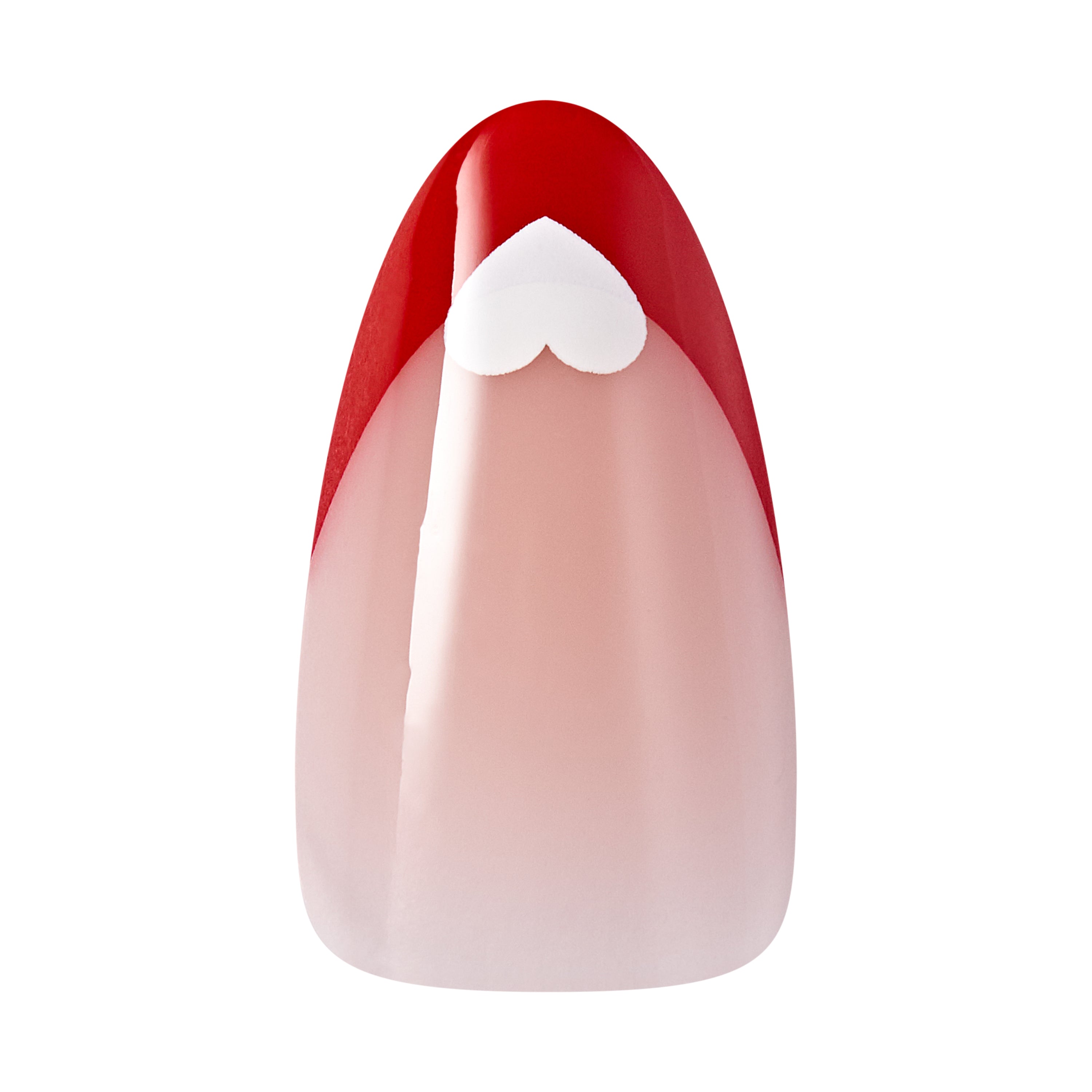 KISS x Marina Hoermanseder Press On Nails, ‘Edgy Elegance’, Red, Medium Almond, 28 Count