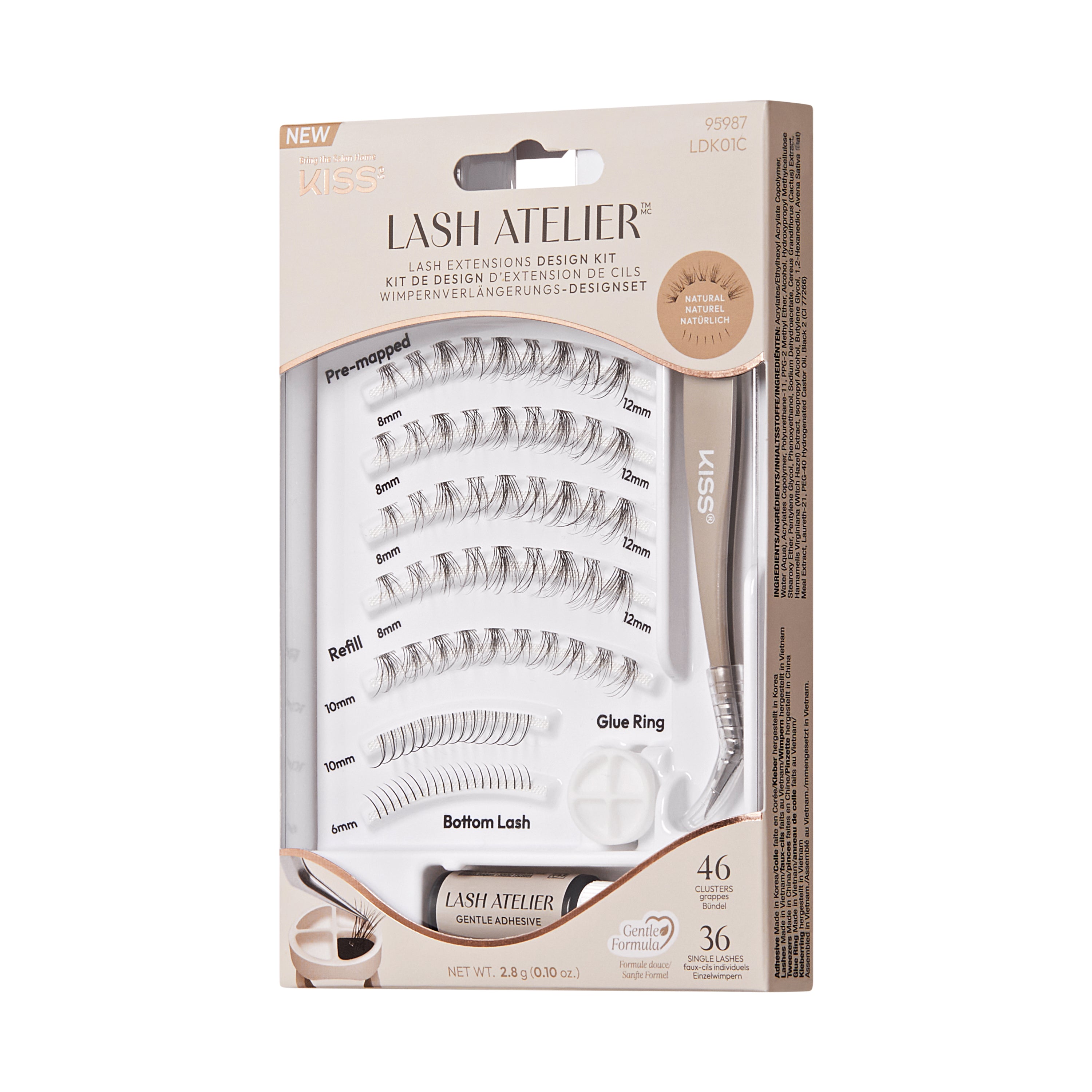 KISS Lash Atelier Individuelle Wimpernverlängerung - Design Kit – Natural