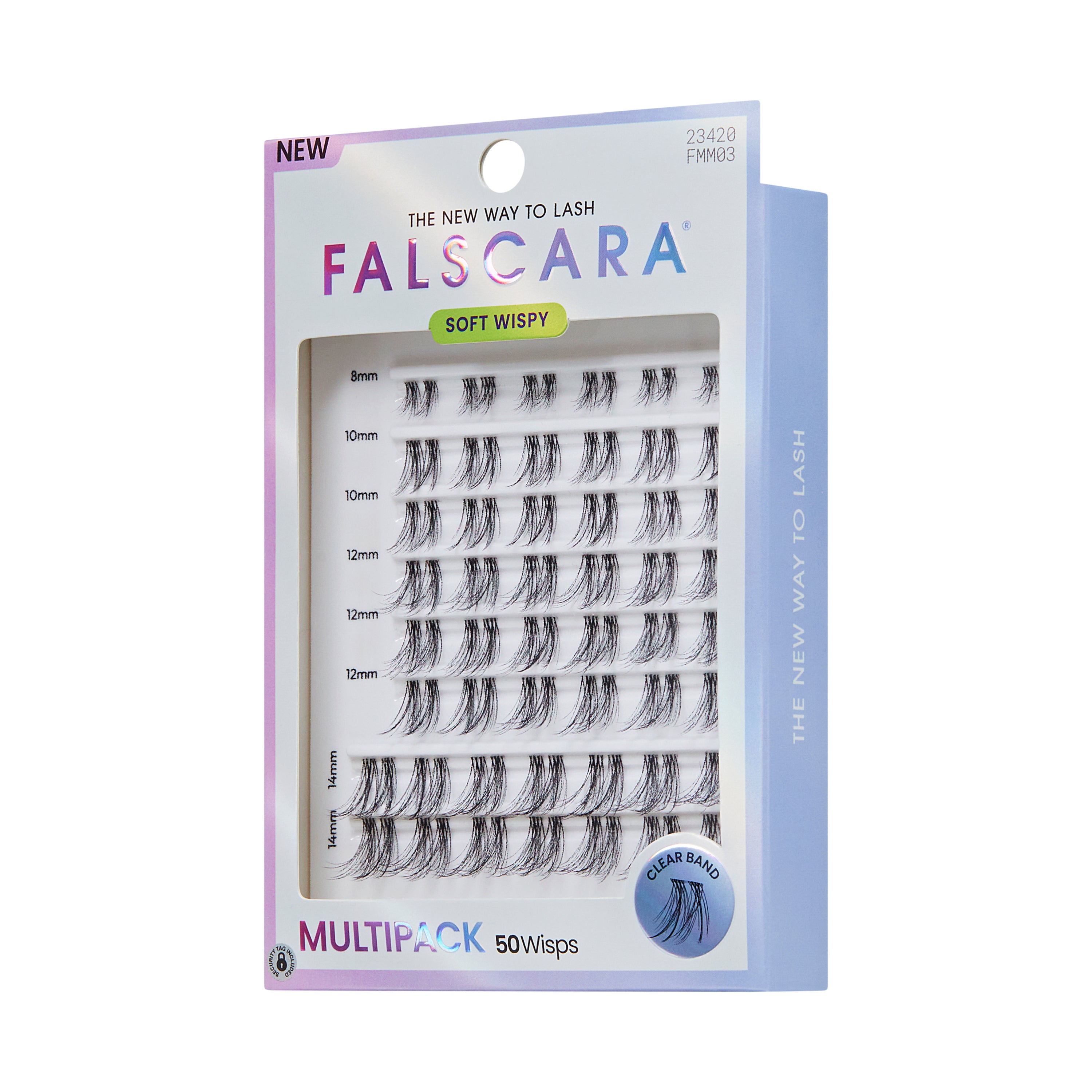 KISS FALSCARA Multipack False Eyelashes Lash Extensions, Soft Wispy, 50 Lash Clusters (Copy)