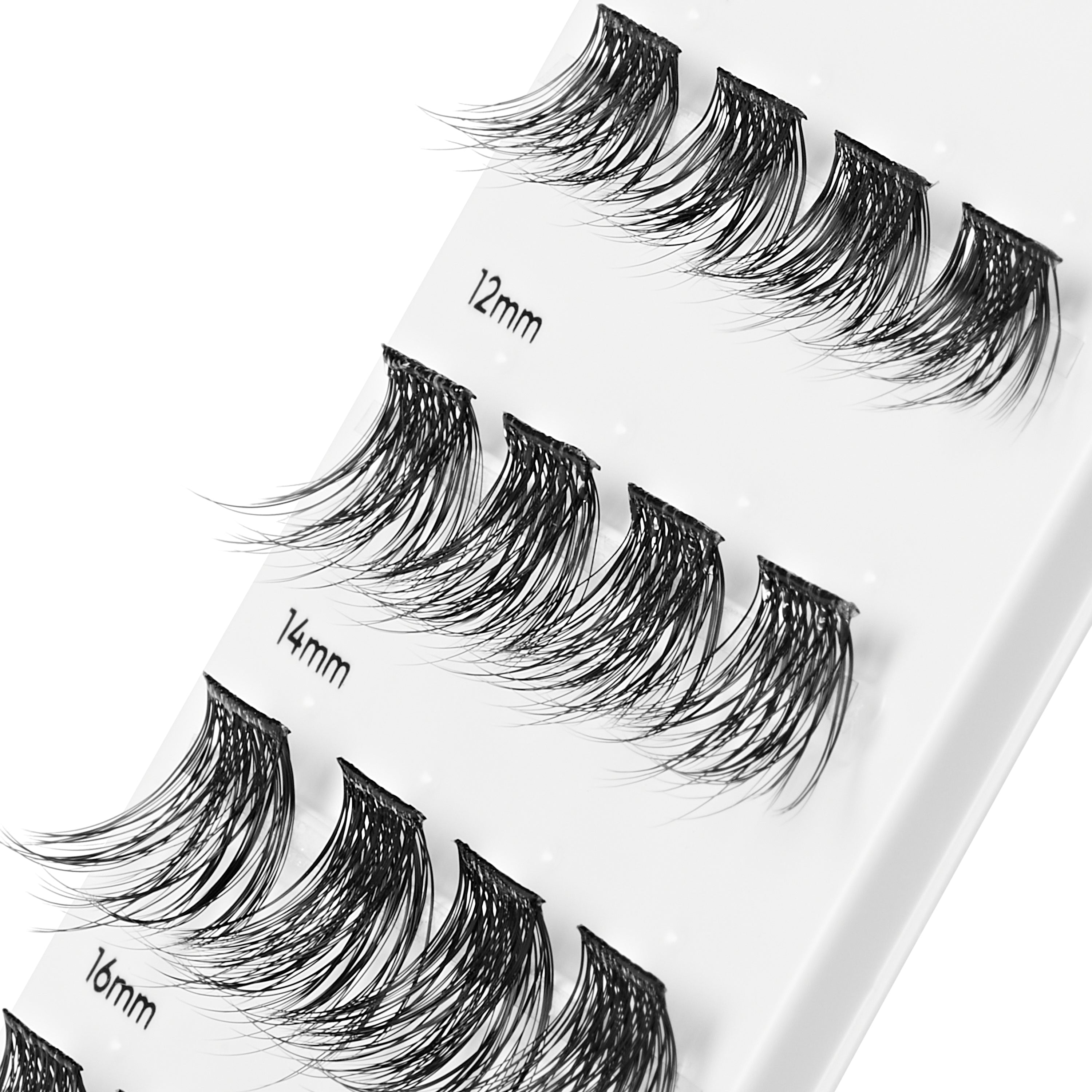 KISS imPRESS Pre-Glued Lash Clusters Kit, Demi Bold, 48 Self Adhesive Eyelashes