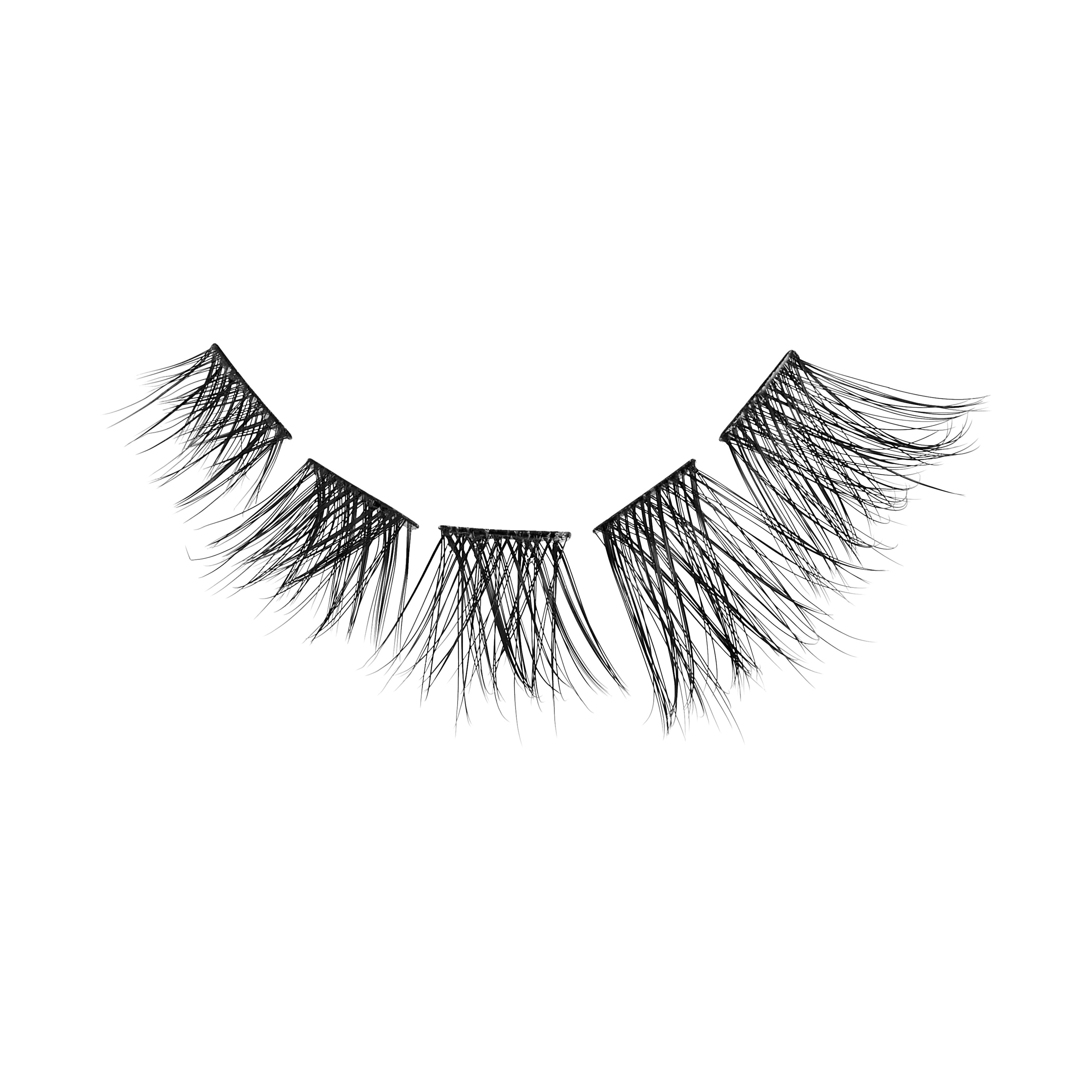 KISS imPRESS Pre-Glued Lash Clusters Kit, Demi Bold, 48 Self Adhesive Eyelashes