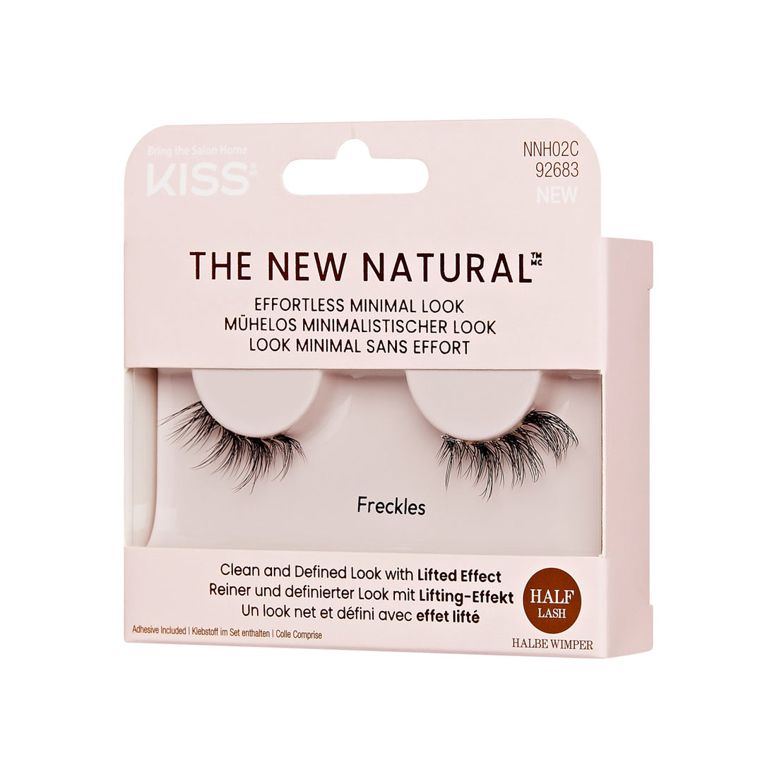 KISS The New Natural, False Eyelashes, Freckles, 12mm, 1 Pair