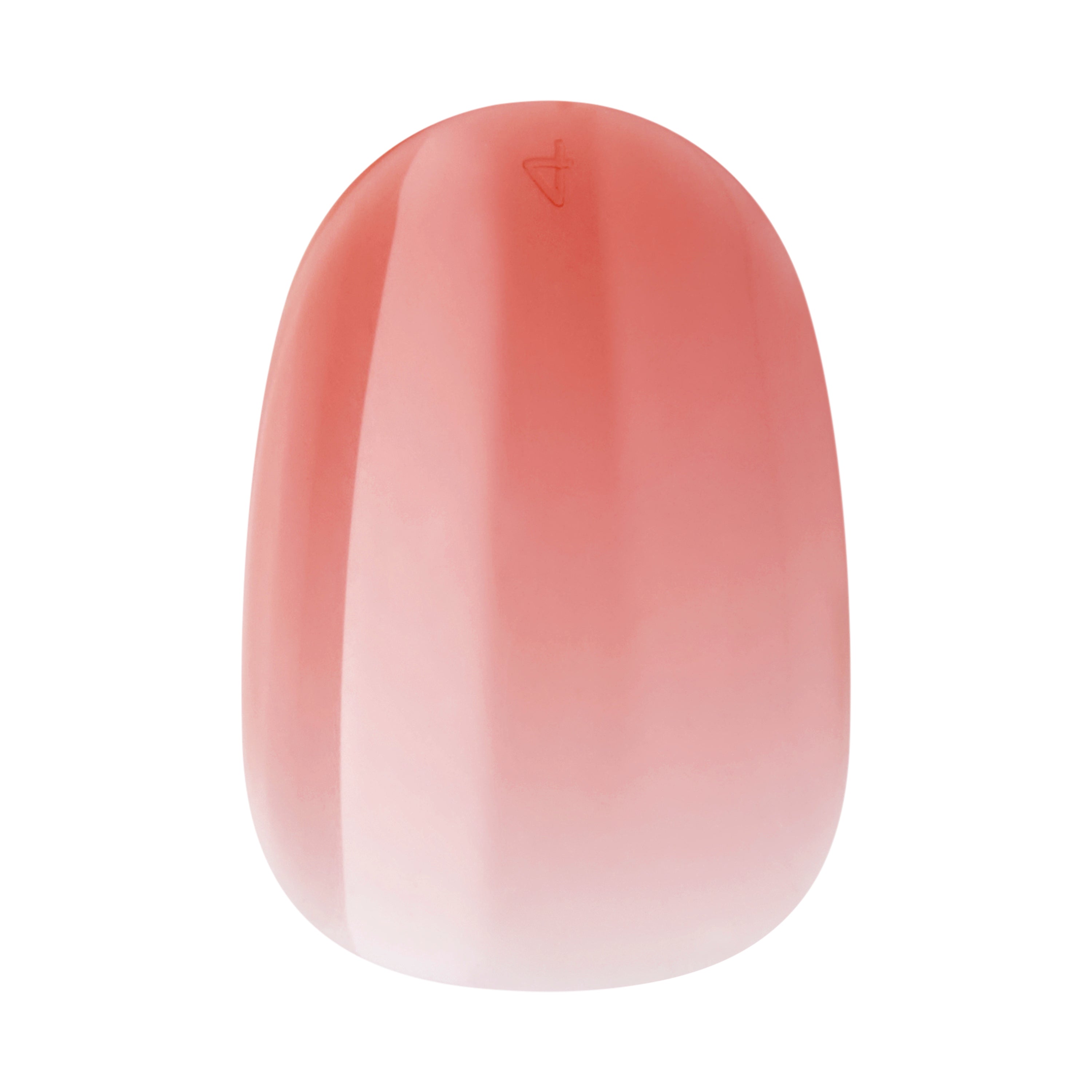 KISS Bare but Better  TruNude Press On Nails, Solid Orange, Short Oval, 28 Ct.