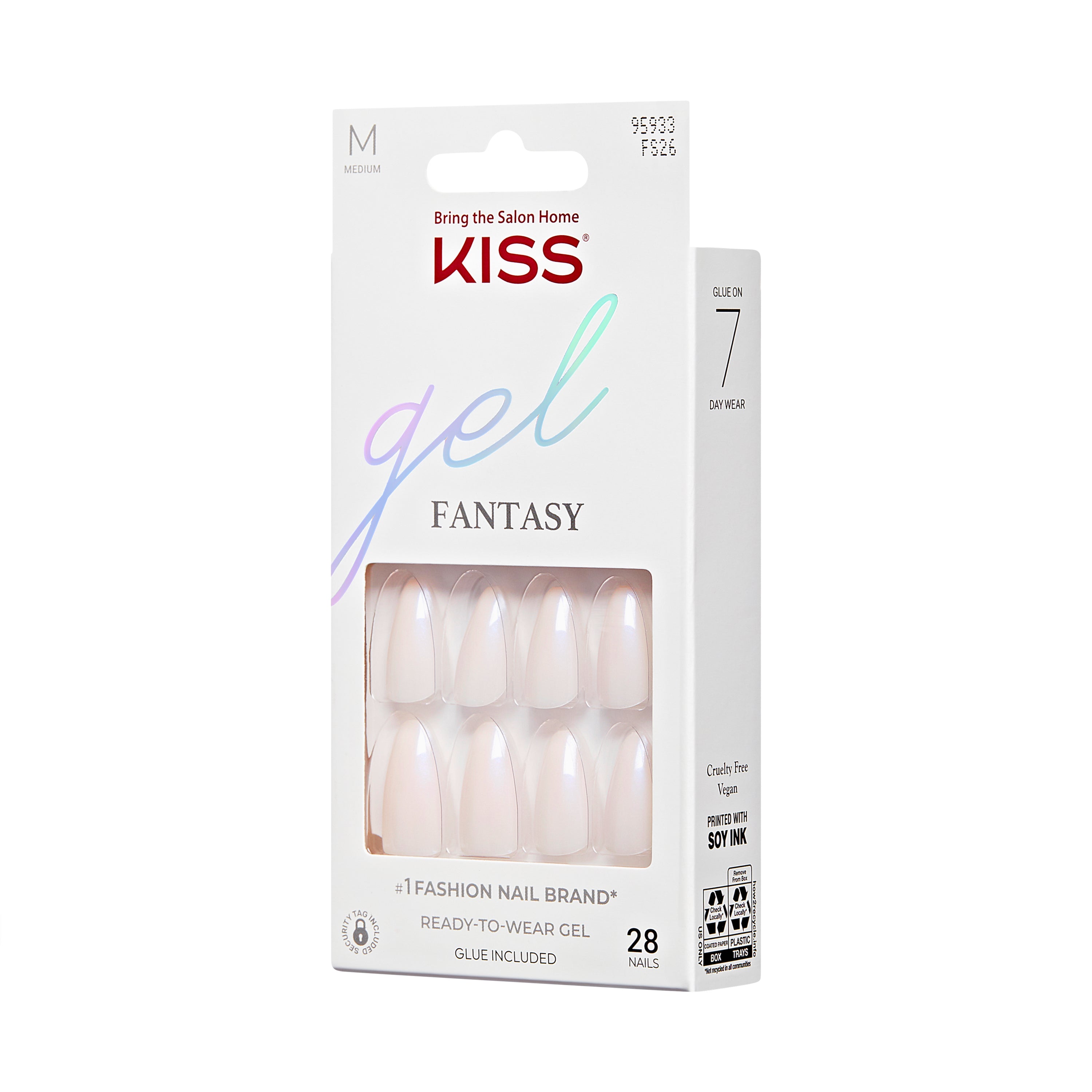 Kiss Gel Fantasy Press On Nails, &