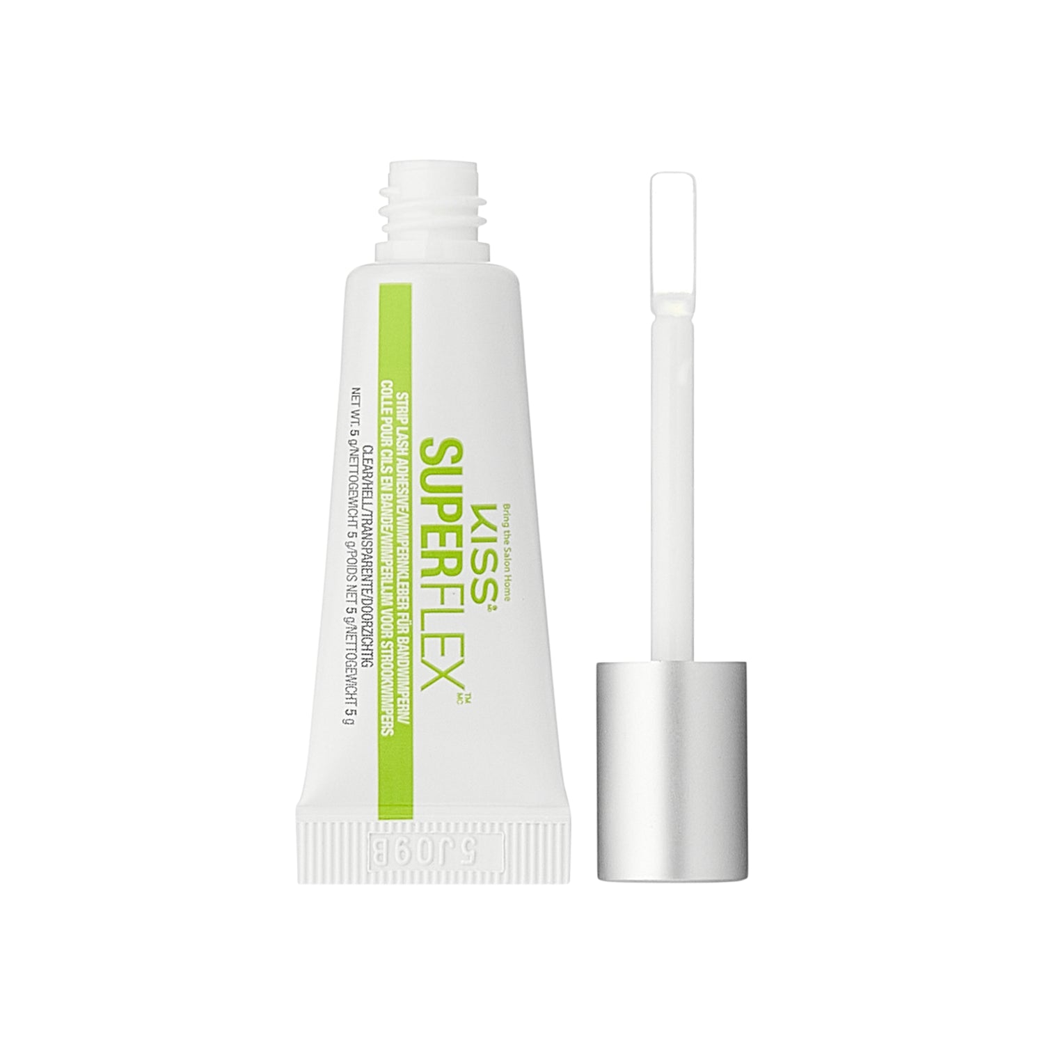KISS SuperFlex Latex Strip Lash Adhesive, Brush On, Clear, 5g (0.18 oz.)