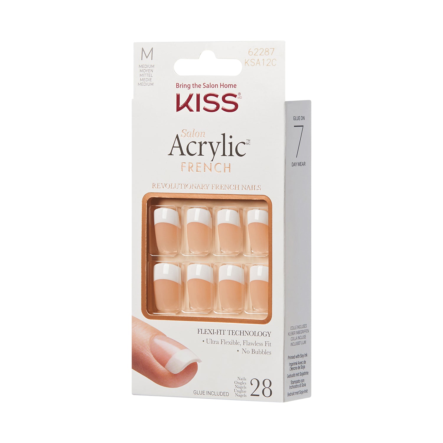 KISS Salon Acrylic French Press On Nails, &