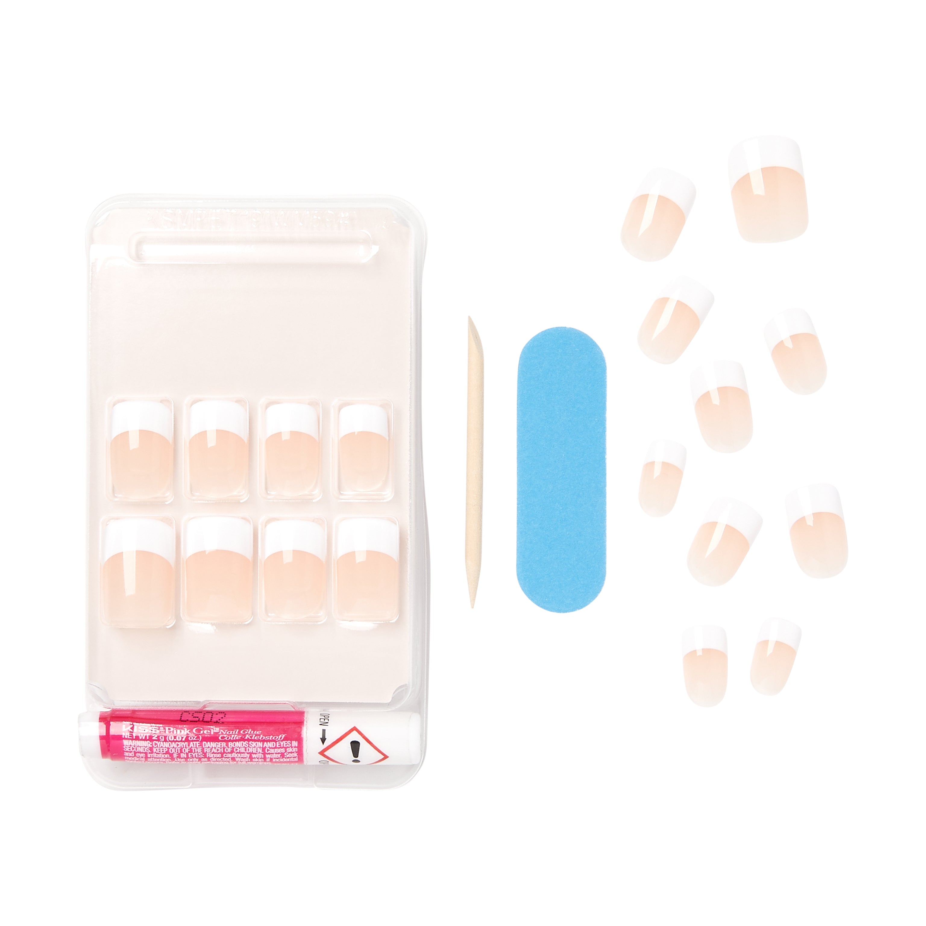 KISS Salon Acrylic French Press On Nails, &