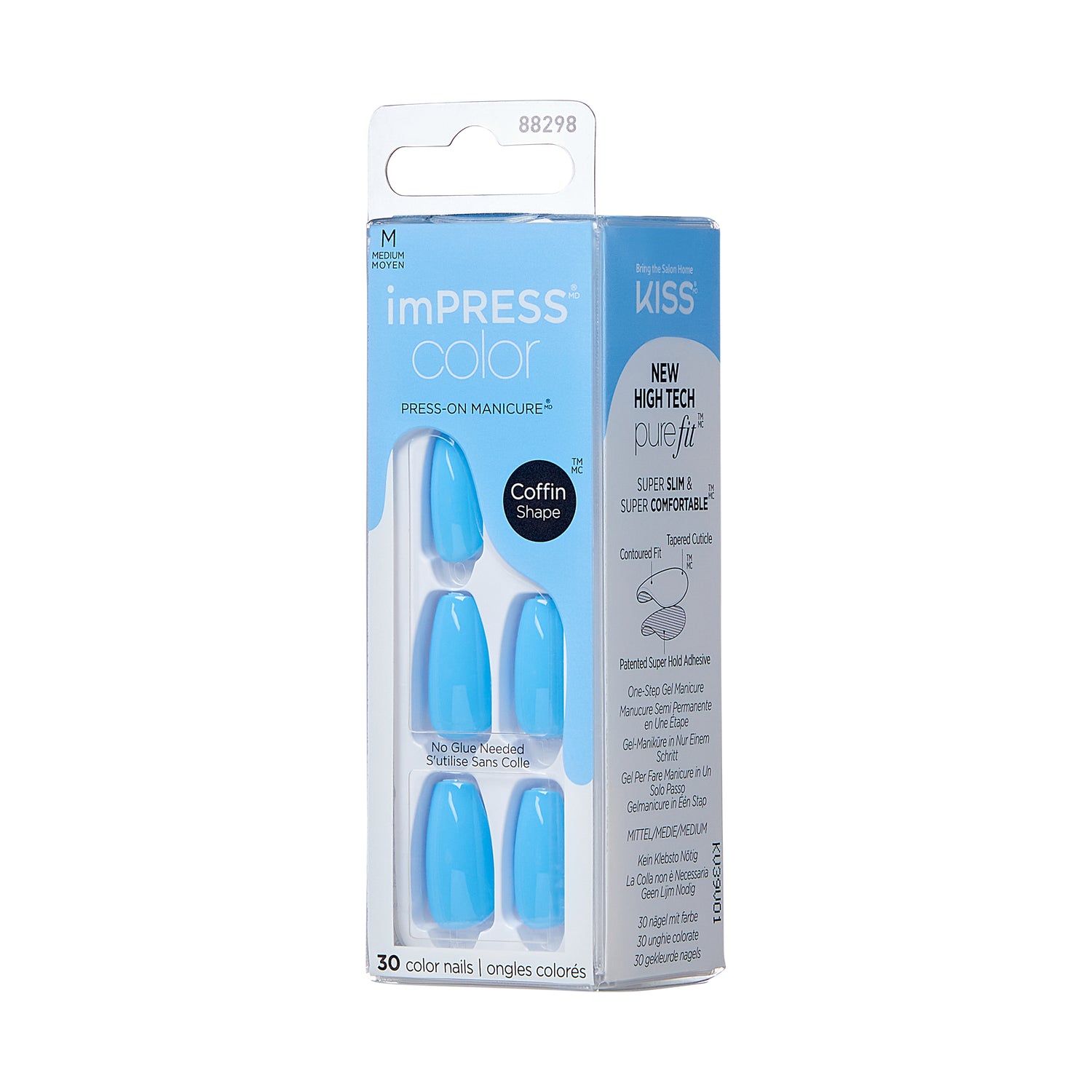 imPRESS Color Press-On Manicure - Serene Blue