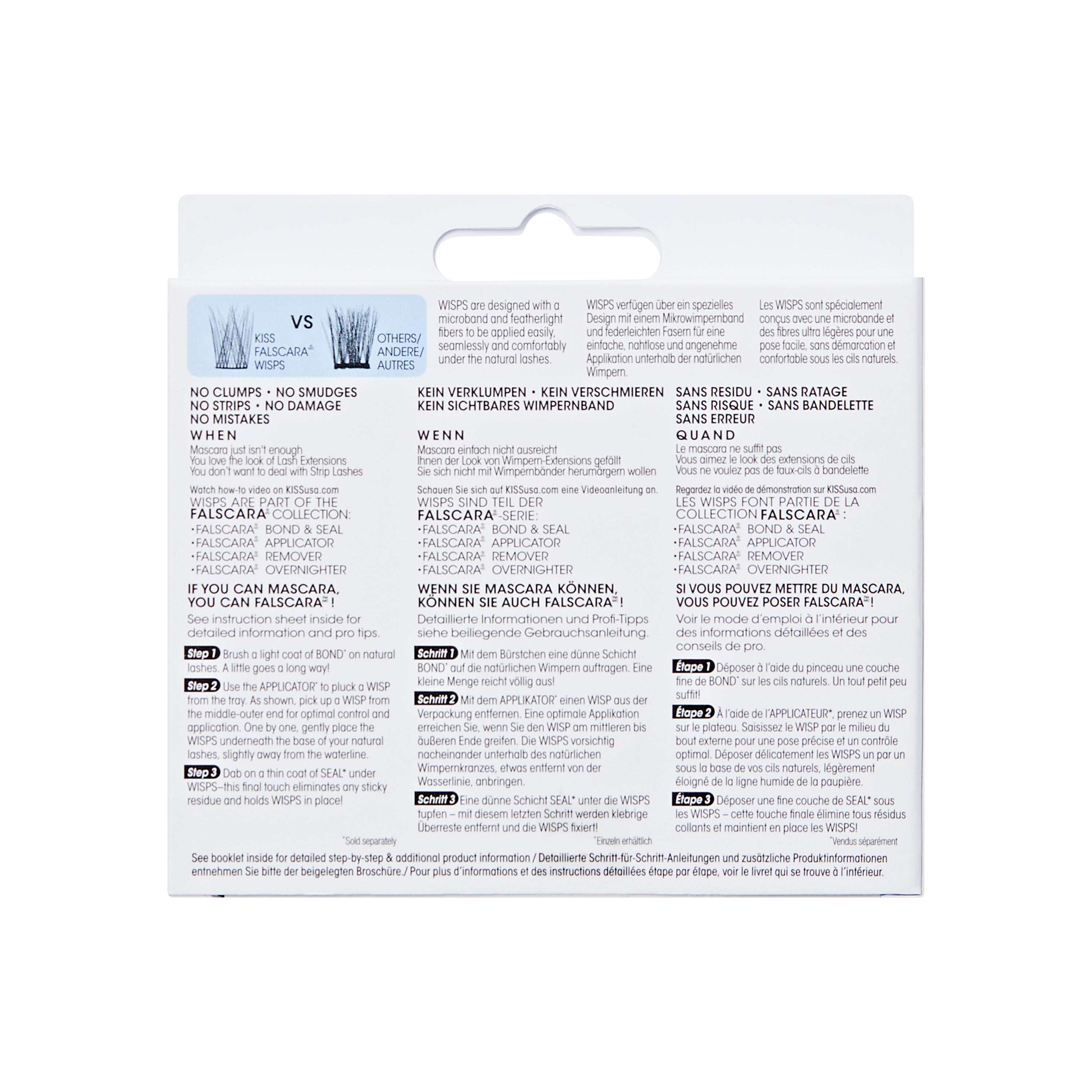 FALSCARA Wisps Multipack – 30 Natürliche verlängernde Wisps