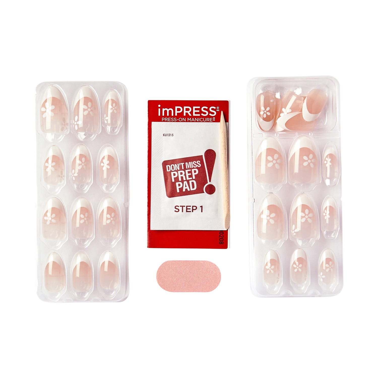 imPRESS Modern French Tip Press On Nails, &