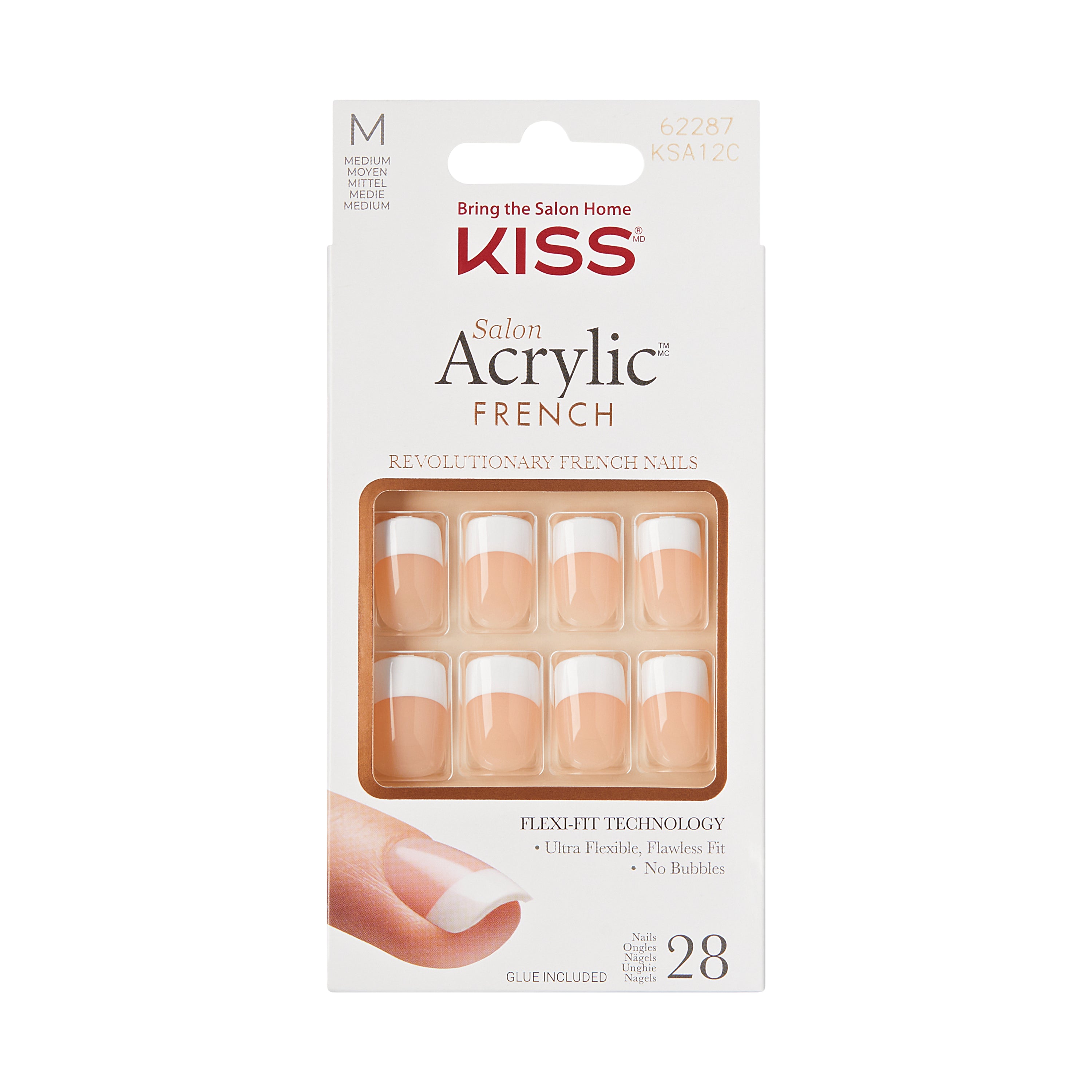 KISS Salon Acrylic French Press On Nails, &