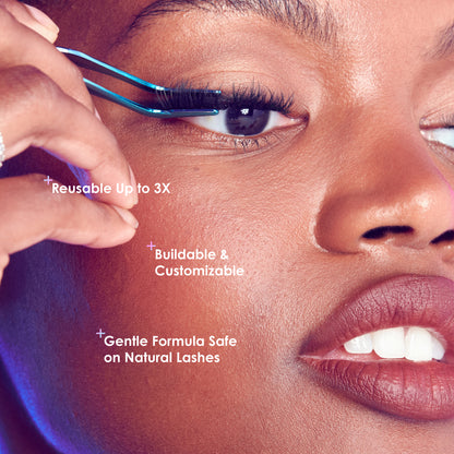 KISS FALSCARA Clear Band Wisps, Wimpernverlängerungs-Set, 36 Wisps