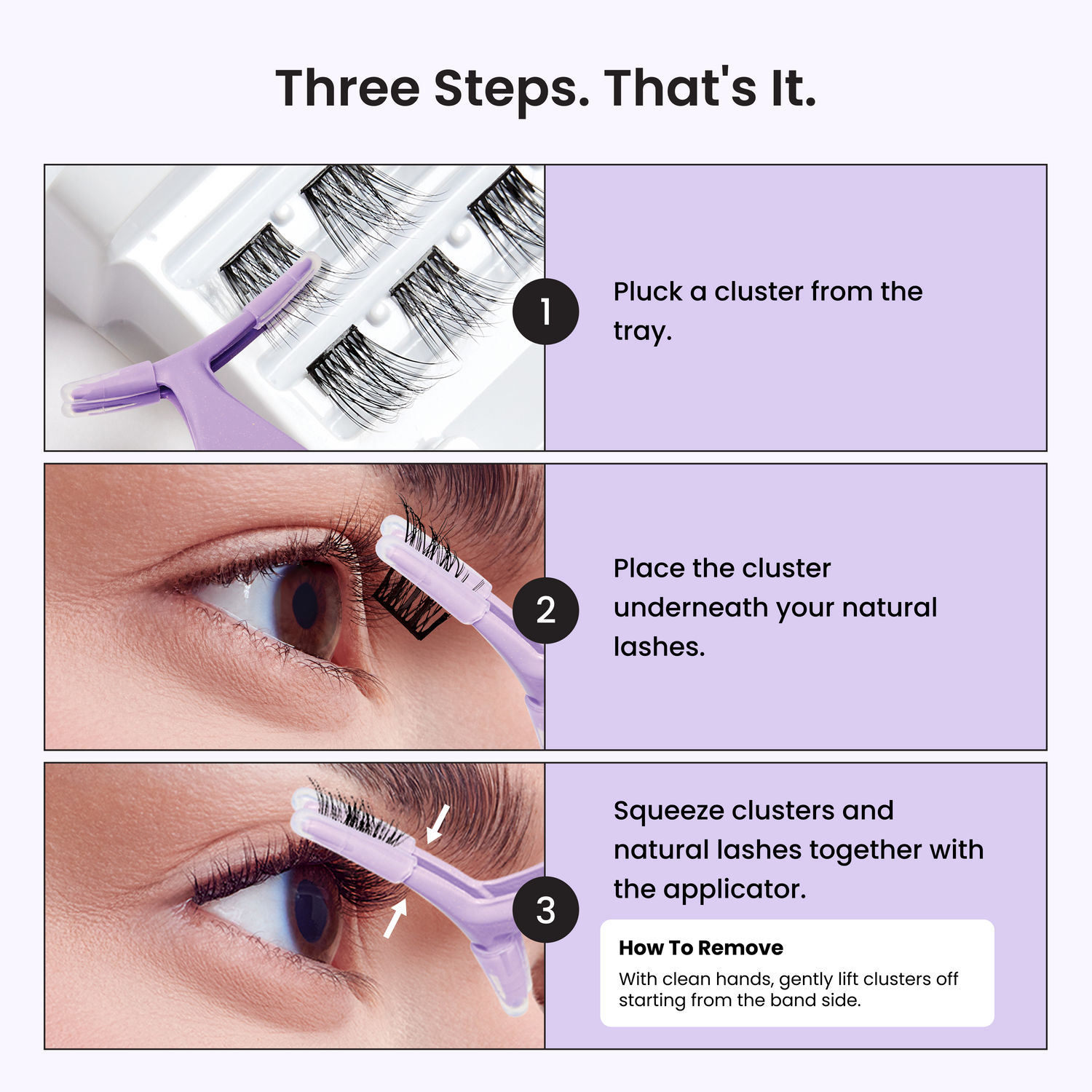 KISS imPRESS selbstklebende Wimpern Multipack, Faux Mink Volume, 50 selbstklebende Wimpern